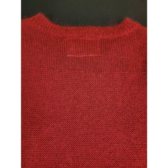Be Embraced by Vernisage Women's Long Sleeves Mohair Blend Red Sweater Size S - Picture 9 of 9